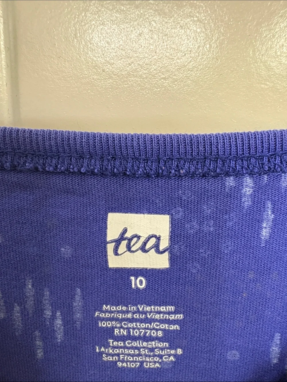 Tea dress size